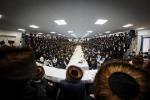 Shabbos Zachor in Tzfas: Satmar Yetev Lev Eretz Yisroel celebrates Siyum Chatzi HaShas, led by the Satmar Yerushalayim Av Beis Din Shlit"a, son of the Satmar Rebbe Shlit"a.