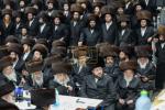 Shabbos Zachor in Tzfas: Satmar Yetev Lev Eretz Yisroel celebrates Siyum Chatzi HaShas, led by the Satmar Yerushalayim Av Beis Din Shlit"a, son of the Satmar Rebbe Shlit"a.