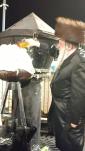 Liminov Av Beis Din Shlit"a Spent Shabbos with Talmidim of Yeshivas Emek HaTorah Jerusalem at a Grand Hadlakah on the Roof of the Tziyon in Meron