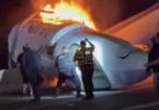 Main image for Private Jet Carrying Six Crashes And Burns On Busy Laredo Highway, Killing One And Injuring Five.
