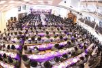 Toldos Aharon Vaad Mifal Hatorah: Siyum Talta Bava Nezikin and Beginning Maseches Sanhedrin in Amud Hayom