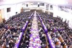Toldos Aharon Vaad Mifal Hatorah: Siyum Talta Bava Nezikin and Beginning Maseches Sanhedrin in Amud Hayom