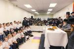 Chumash Seudah in Satmar Montreal with the Satmar Rebbe Shlit"a