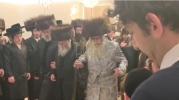 The Satmar Rebbe Shlit"a Attends Wedding of Grandchild of his Brother, the Zenta Av Beis Din Shlit"a