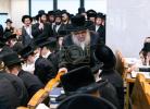 The Satmar Rebbe Shlit"a at Shacharis Davening and Learning with the Children in Montreal