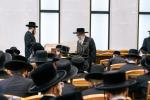The Satmar Rebbe Shlit"a at Shacharis Davening and Learning with the Children in Montreal