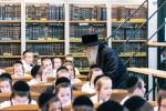 The Satmar Rebbe Shlit"a at Shacharis Davening and Learning with the Children in Montreal