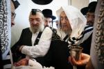 Rav Yaakov Meir Schechter Shlit"a at Bris for Grandson of Naggid R' Shmuel Horowitz