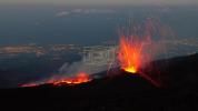 Stunning Drone Footage Captures Molten Lava Rivers Streaming from Mount Etna's Summit.