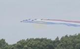 Main image for French Warplanes Fly Over Capital to Celebrate 250th Anniversary of American Independence.