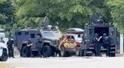Main image for Virginia Beach Police are Seen Apprehending the Barricaded Subject on London Bridge Road.