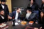 Tosher Rebbe Shlit"a's Visit and L'chaim in Dibre Eish Kollel, with Patron R' Beri Weiss