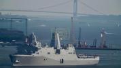 Spectacular! USS Arlington Erupts in Massive Water Cannon Display, Launching Fleet Week NYC and America's 250th Anniversary.