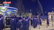 Main image for Ongoing Protest at Russian Compound in Yerushalayim Following Arrest of Man Who Jumped into Light Rail Construction