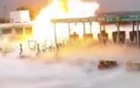 Main image for Four Dead After LPG Tanker Overturns and Ignites Massive Fire at Indian Toll Plaza.