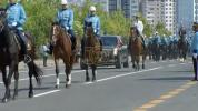 Main image for 🐎&nbsp;President Trump receives an escort to the Bestepe Presidential Compound in Ankara, Turkey.