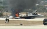 Main image for WATCH: Greek F-16 Bursts Into Flames After Landing On Zakynthos, Pilot Escapes Unharmed.