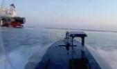 Main image for Caught on Camera: Ukrainian Sea Drone Slams Into Russia's Oil Tanker.
