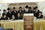 Harav Yaakov Meir Shechter Shlit"a at the Yahrtzeit Seudah of the Gaavad of Yerushalayim, the Shaarei Tuvia Zt"l