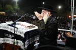 New Videos: Fiery Divrei Kodesh from the Sanz Rebbe Shlit"a at the Protest Against Prison 10