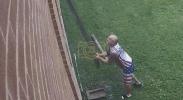 Main image for Police Are Hunting a Man Who Wore a Patriotic Shirt That Rip Gutters Off a Church.