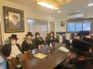 Sanz Askanim in Netanya Meet in Preparation for Massive Protest Following Arrest of Sanz Bochur