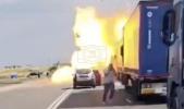 Main image for Ukrainian Drone Reportedly Strikes Trucks Waiting at Chonhar Checkpoint in Crimea.