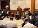 Chief Rabbi of Russia Hagaon Rabbi Berel Lazar Reciting Eichah and Kinos on Tisha B'Av Night at the Marina Roscha Central Synagogue in Moscow