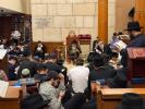Chief Rabbi of Russia Hagaon Rabbi Berel Lazar Reciting Eichah and Kinos on Tisha B'Av Night at the Marina Roscha Central Synagogue in Moscow