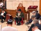 Chief Rabbi of Russia Hagaon Rabbi Berel Lazar Reciting Eichah and Kinos on Tisha B'Av Night at the Marina Roscha Central Synagogue in Moscow