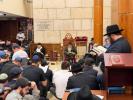 Chief Rabbi of Russia Hagaon Rabbi Berel Lazar Reciting Eichah and Kinos on Tisha B'Av Night at the Marina Roscha Central Synagogue in Moscow