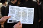 Full Gallery: Stormy Atzeres Against the Gezeiras HaGiyus by Sanz Chassidim