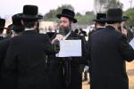 Full Gallery: Stormy Atzeres Against the Gezeiras HaGiyus by Sanz Chassidim