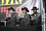 Full Gallery: Stormy Atzeres Against the Gezeiras HaGiyus by Sanz Chassidim