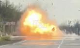 Main image for Precision Ukrainian Attack: Hornet Drone Blasts Russian Air Defense Truck Off the Road.