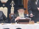 The Beis Chaim Yehoshua Rebbe Shlit"a on Rosh Chodesh Av at the Yahrzeit of the Bobover Rebbe Z"L in Camp Darchei Chaim