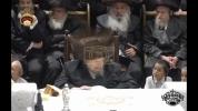 Main image for The Belzer Rebbe Shlit"a in deveikus after the bris of a grandchild