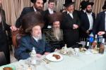 HaGaon HaTzaddik Rav Yaakov Meir Shechter Shlit"a in Kiryat Sefer at the Simchas Bar Mitzvah of His Grandson