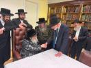 Renowned Nagid and Philanthropist R' Ruby Schron on a Visit to the Satmar Rebbe Shlit"a