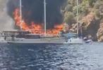 Main image for Boat Fire Forces 115 Tourists to Jump Ship in Turkey Bay.
