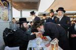 The Kossover Rebbe Shlit"a at the Maamad HaYeshuos on Monday in Ancient Shilo, Where His Holy Father Used to Conduct It Every Year.