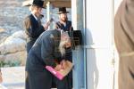 The Kossover Rebbe Shlit"a at the Maamad HaYeshuos on Monday in Ancient Shilo, Where His Holy Father Used to Conduct It Every Year.