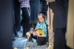 The Kossover Rebbe Shlit"a at the Maamad HaYeshuos on Monday in Ancient Shilo, Where His Holy Father Used to Conduct It Every Year.