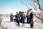 The Kossover Rebbe Shlit"a at the Maamad HaYeshuos on Monday in Ancient Shilo, Where His Holy Father Used to Conduct It Every Year.