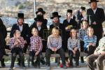 The Kossover Rebbe Shlit"a at the Maamad HaYeshuos on Monday in Ancient Shilo, Where His Holy Father Used to Conduct It Every Year.