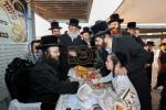 The Kossover Rebbe Shlit"a at the Maamad HaYeshuos on Monday in Ancient Shilo, Where His Holy Father Used to Conduct It Every Year.