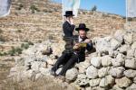 The Kossover Rebbe Shlit"a at the Maamad HaYeshuos on Monday in Ancient Shilo, Where His Holy Father Used to Conduct It Every Year.