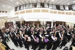 Mesibas Chumash Seudah at the Satmar Talmud Torah in Yerushalayim.
