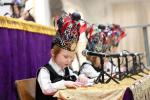 Mesibas Chumash Seudah at the Satmar Talmud Torah in Yerushalayim.