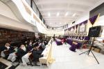 Mesibas Chumash Seudah at the Satmar Talmud Torah in Yerushalayim.